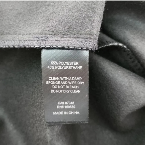 Maison Cinqcent 500 Plus Women's Pull On Pants Black Faux Leather Stretch  Sz 1X - Picture 7 of 11